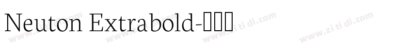 Neuton Extrabold字体转换